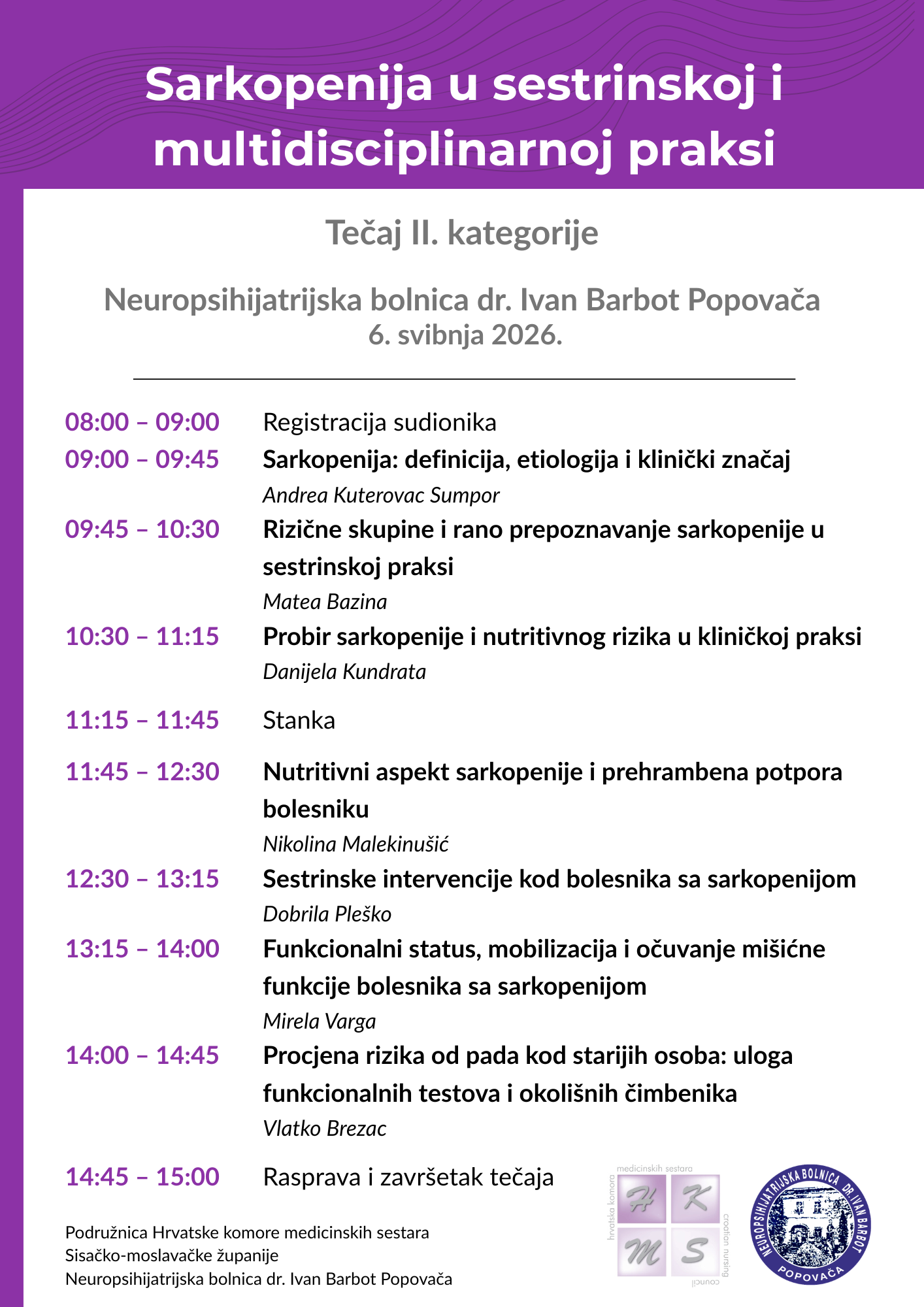 Poziv na tečaj II.  kategorije