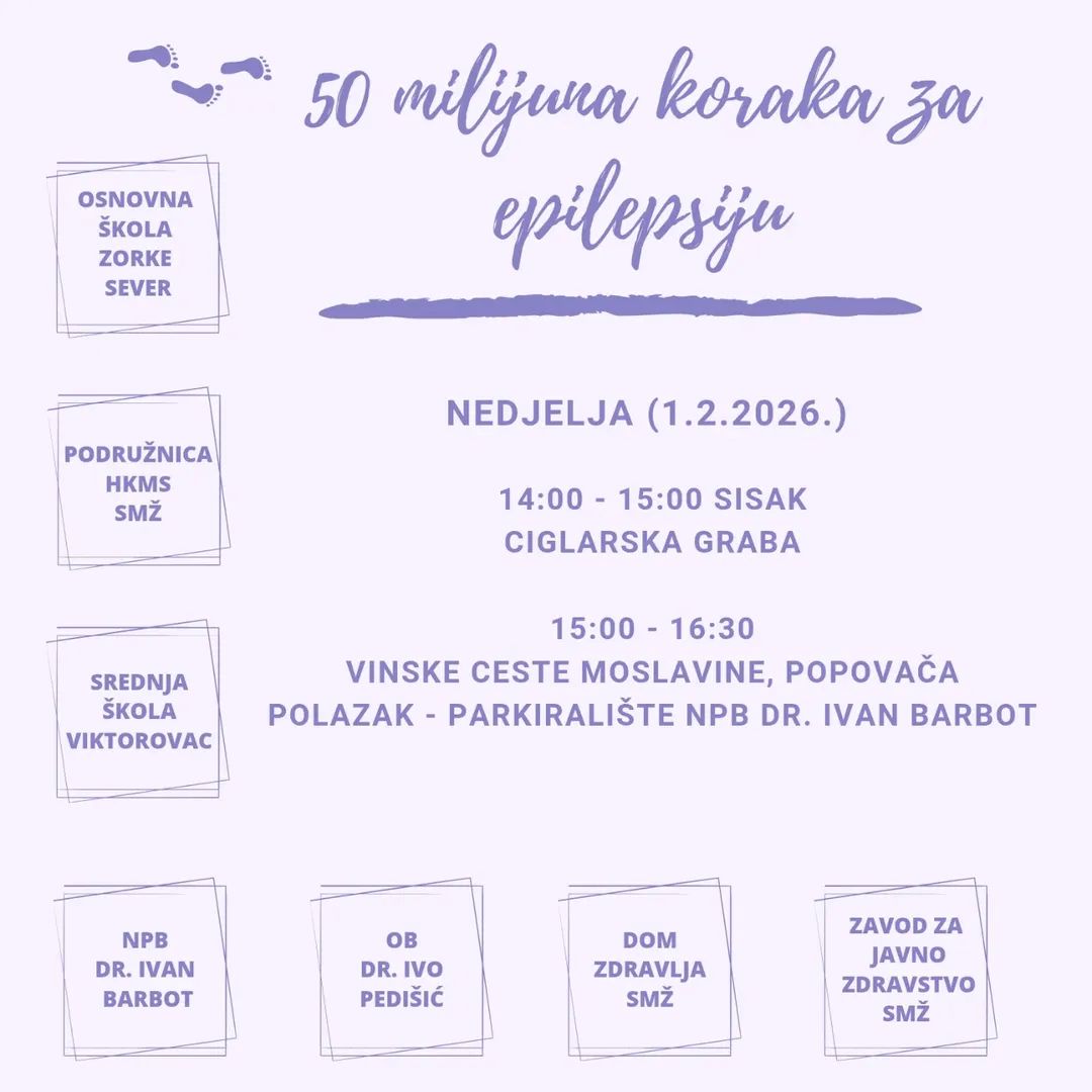 50 milijuna koraka za epilepsiju