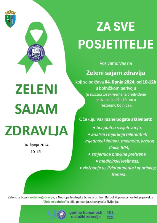 Zeleni sajam zdravlja, 04. lipnja 2024.