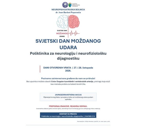 Svjetski dan moždanog udara, 27. i 28. listopad 2026.