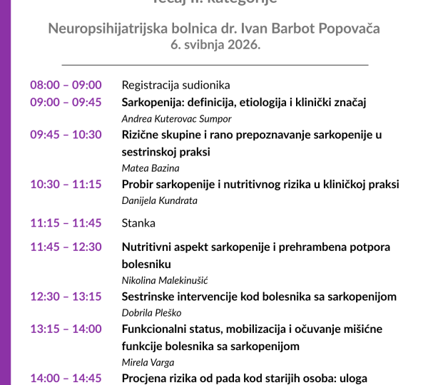 Poziv na tečaj II.  kategorije